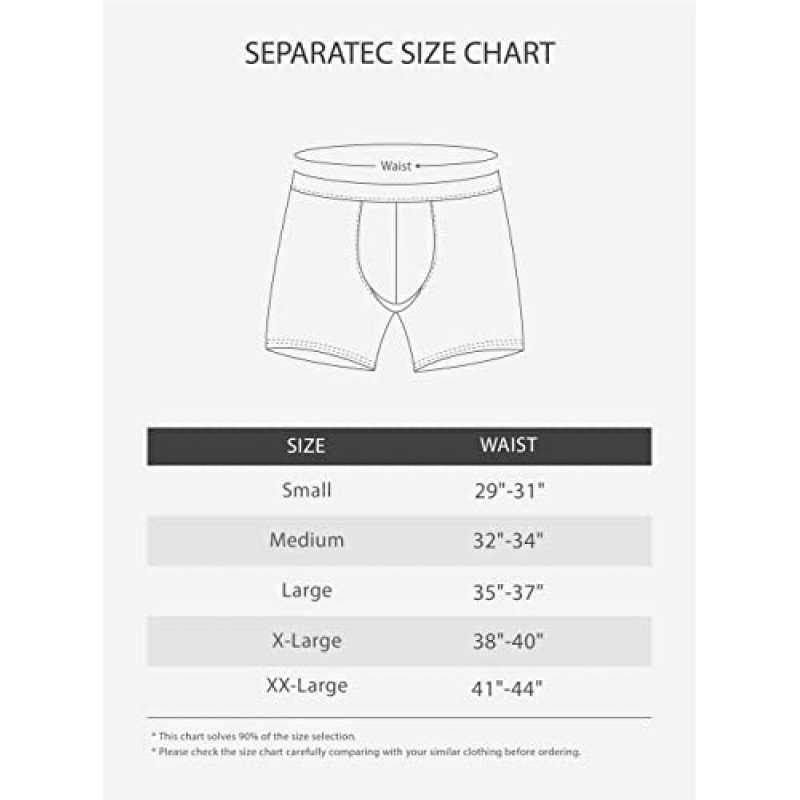 Separatec 남성용 듀얼 파우치 속옷 컴포트 소프트 프리미엄 코튼 모달 블렌드 복서 브리프 3팩