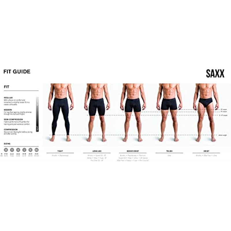 Saxx 남성용 속옷 – 파우치 지지대가 내장된 볼트 통기성 메쉬 박서 브리프 - 남성용 속옷, 2팩, 가을