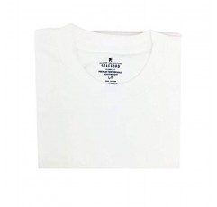 Stafford 남성용 톨/엑스트라 톨 100% 헤비 웨이트 코튼 크루넥 언더셔츠, 흰색, 반팔, 4팩(엑스트라 엑스트라 라지 톨(XXLT))