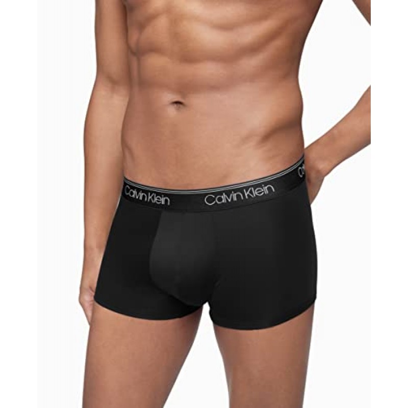 Calvin Klein 남성용 마이크로 스트레치 5팩 로우라이즈 트렁크