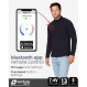 Venture Heat 남성용 블루투스 발열 셔츠(배터리 팩 포함) - 앱 제어 열 긴팔 7.4V