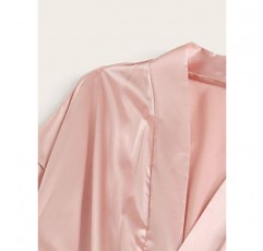 WDIRARA 여성 실크 새틴 잠옷 세트 4pcs 란제리 꽃 레이스 캐미 잠옷 가운 포함