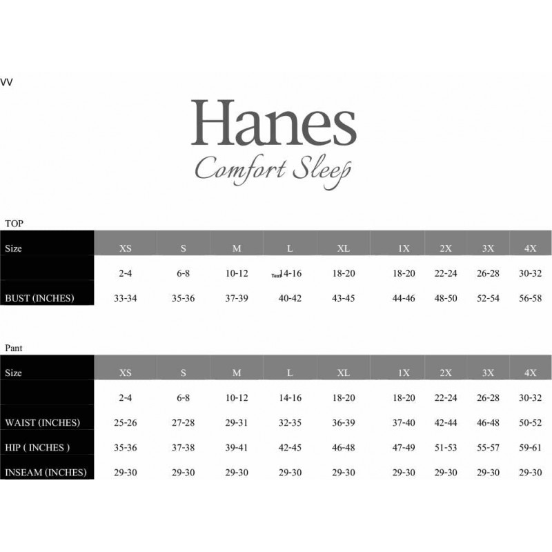 Hanes 여성용 버터 니트 3/4 V넥 슬립 탑 및 파자마 팬츠 라운지 & 수면 세트