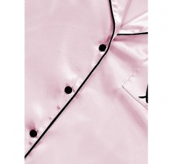 Rooscier 여성용 새틴 잠옷 세트 V 넥 반팔 셔츠 (반바지 포함)