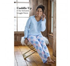 PajamaGram Snuggle Fleece 여성 잠옷 - 여성용 잠옷