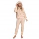 SIAEAMRG Womens 퍼지 셰르파 양털 잠옷 세트, 긴 소매 후드 파자마 바지 2 피스 의상 Loungewear Sleepwear