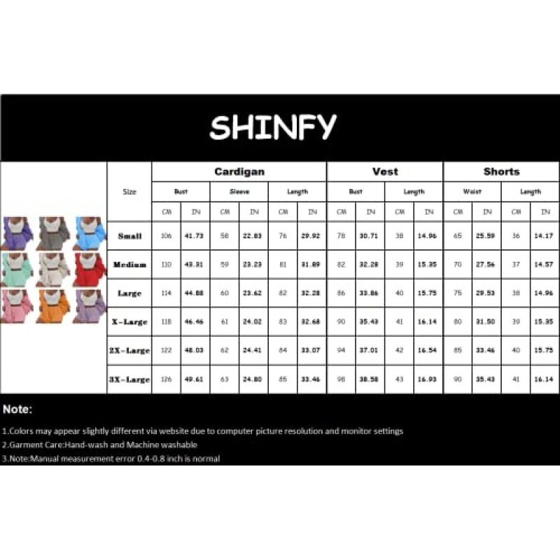SHINFY 여성용 섹시한 퍼지 플리스 3 피스 의상 잠옷 소프트 셰르파 코트 자켓 및 크롭 탑 반바지 세트