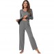 WiWi 대나무 비스코스 잠옷 여성용 부드러운 긴 소매 탑과 바지 Pjs Sleepwear Ladies Loungewear S-XXL