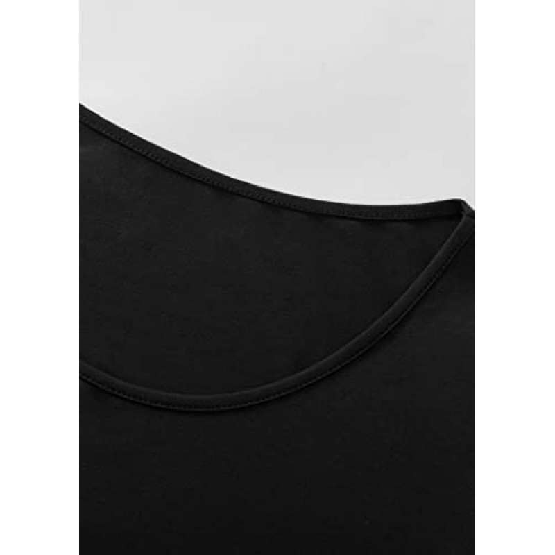 Latuza 여성용 대나무 비스코스 튜닉 탑 카프리 레깅스 잠옷 세트