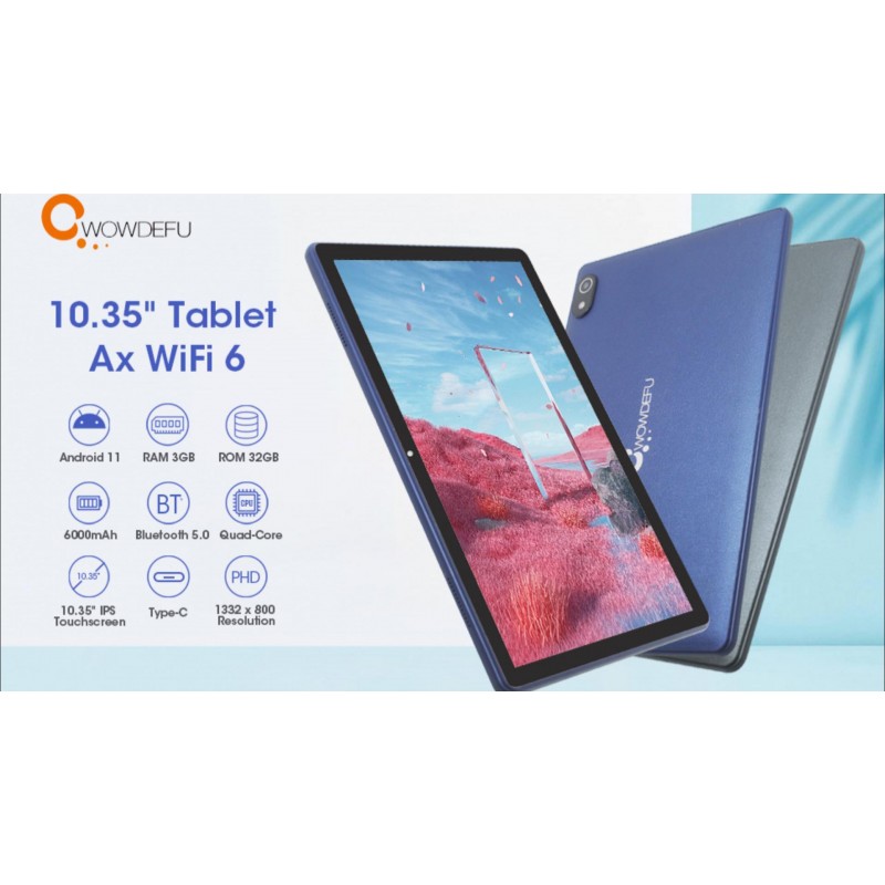 CWOWDEFU 태블릿 10인치 안드로이드 11 태블릿 PC 5G WiFi 6 태블릿 32GB ROM 태블릿 1332x800 IPS HD 터치 스크린 어린이 태블릿 10+ 인치(블루)