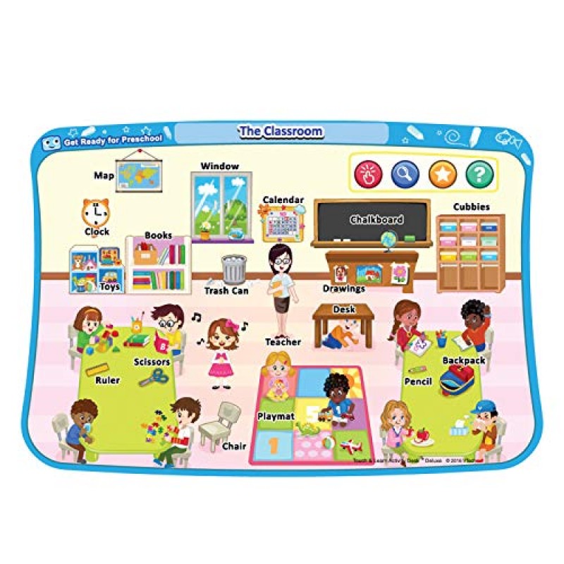 VTech Touch and Learn 활동 데스크 디럭스 확장 팩 - 유치원 준비(포장은 다를 수 있음)