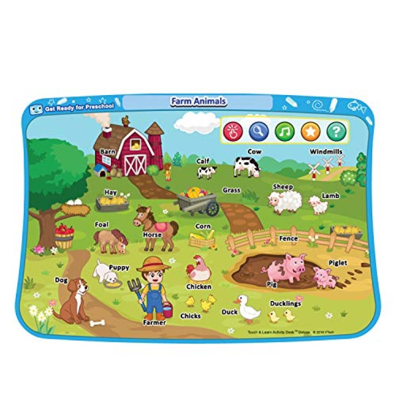 VTech Touch and Learn 활동 데스크 디럭스 확장 팩 - 유치원 준비(포장은 다를 수 있음)