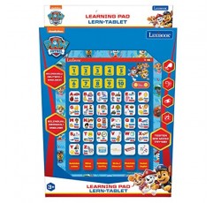 LEXIBOOK JCPAD002PAi3 Paw Patrol 교육용 이중 언어 대화형 태블릿, 알파벳 문자 숫자를 배우는 장난감 단어 철자 및 음악, 영어/독일어 언어, 파란색