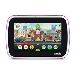 LeapFrog Epic Academy Edition 7인치 안드로이드 2.0 기반 어린이용 태블릿 16GB 휴대용 케이스 포함, 핑크