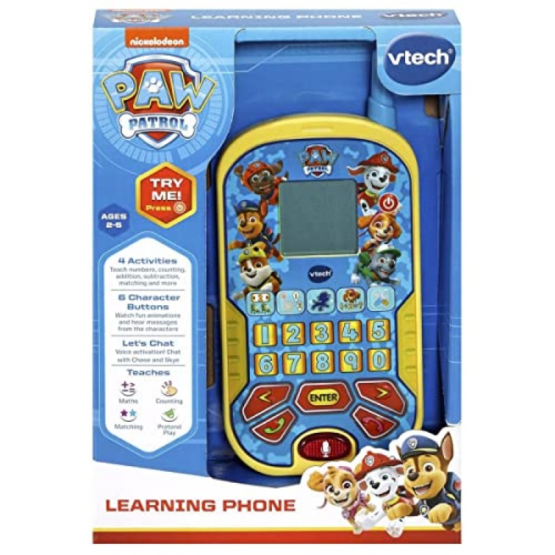 VTech 529503 PAW 순찰: 학습 전화, 파란색