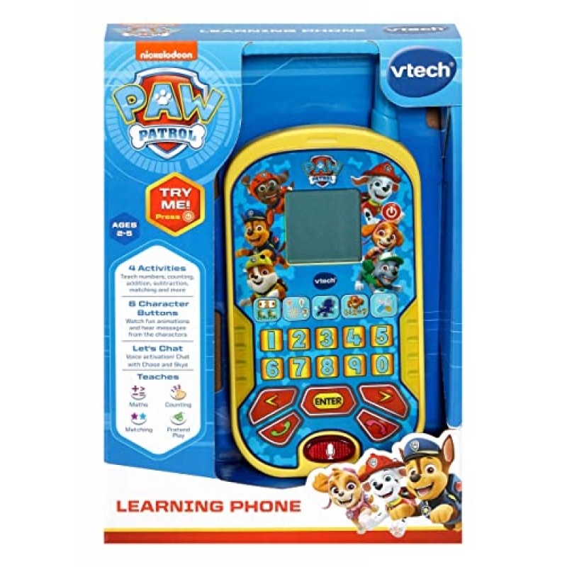 VTech 529503 PAW 순찰: 학습 전화, 파란색