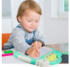 ZANZAN 그리기 태블릿 자기 드로잉 보드 어린이 쓰기 보드 여행 게임 패드 그리기 장난감 28 27 3cm 화이트 보드 게시판 (색상: 파란색)
