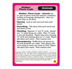 슈퍼 듀퍼 출판물 | Webber® 동물 사진 카드 덱 | 어린이를 위한 교육 학습 자료