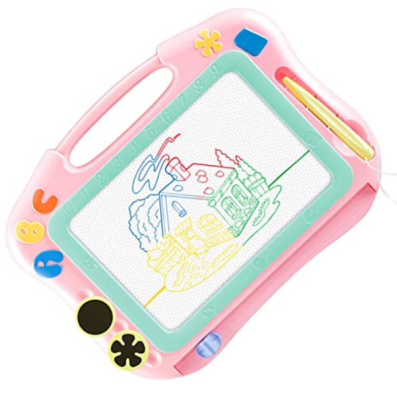 TOYANDONA 자기 장난감 3 개 Kidslight 조기 유아 장난감 패드 그림 낙서 보드 아이들을 위한 지울 수 있는 빛 쓰기 장난감 그리기 자기 교육용 컬러 장난감 자기 드로잉 보드