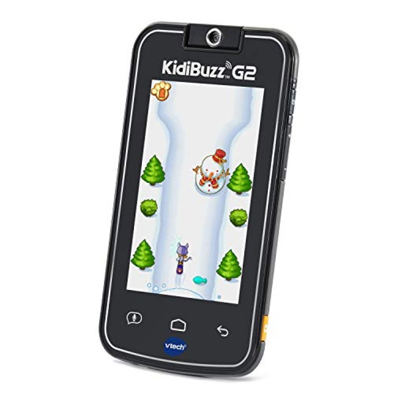 VTech KidiBuzz G2 KidiConnect가 포함된 아동용 전자 스마트 장치, 블랙