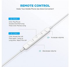 2팩 USB C 헤드폰, 마이크 및 리모컨이 포함된 인이어 이어버드 소음 차단 유선 타입 C 이어폰, Android 스마트폰과 호환 Galaxy S20/Note 20/Pixel 5, iPad Pro 2020