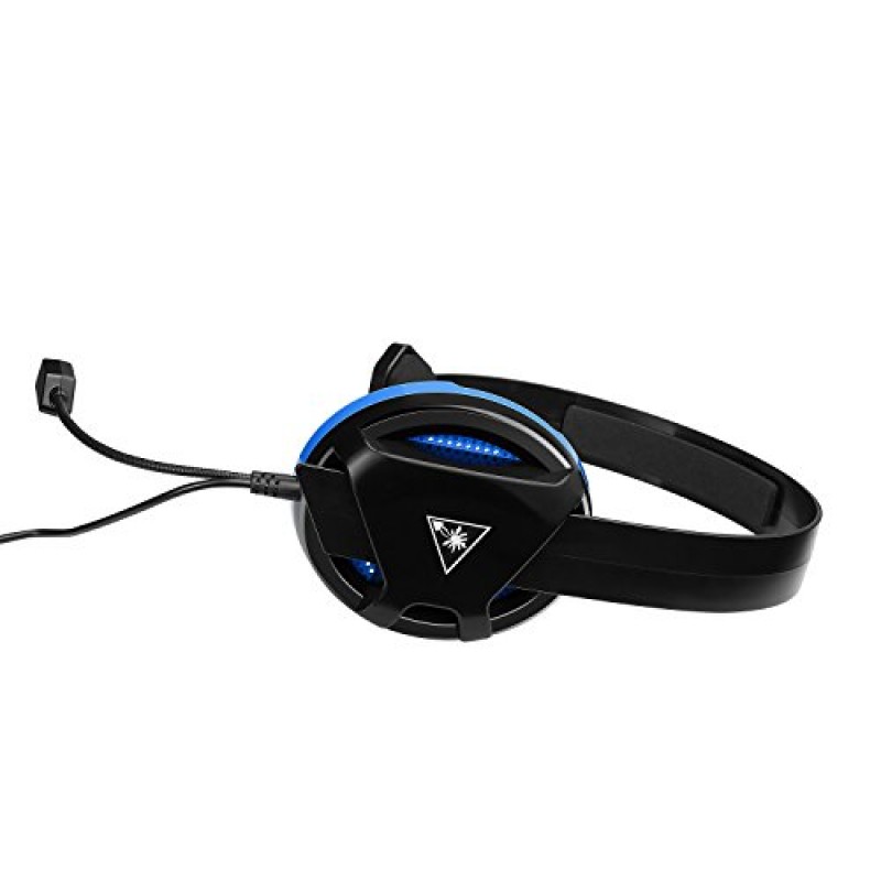 Turtle Beach Recon Chat PlayStation 헤드셋 – PS5, PS4, Xbox Series X, Xbox Series S, Xbox One, Nintendo Switch, 모바일 및 3.5mm PC – 안경 사용 가능, 고감도 마이크 - 블랙