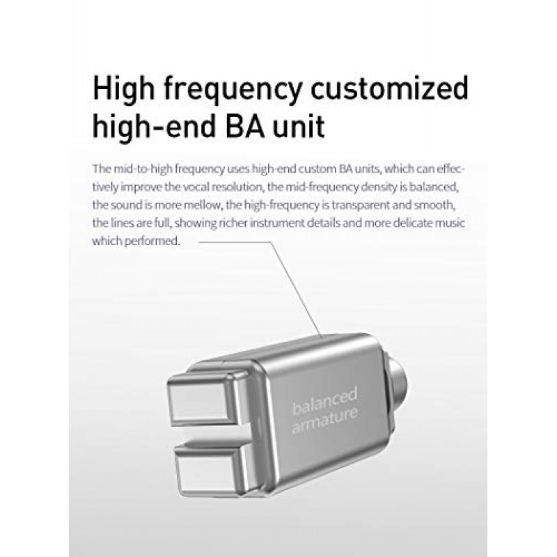 H HIFIHEAR KBEAR KS2 이어폰형 모니터, 1BA 1DD 스테레오 이어폰형 헤드폰, IEM HiFi 오버이어 이어버드 헤드셋 소음 차단 하이브리드 이어폰(러닝 워킹용 탈착식 케이블 포함)(마이크 없음, KS2 청록색)