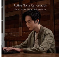 ASUS ROG Cetra 진정한 무선 게이밍 이어버드, 저지연 Bluetooth 이어버드, 능동형 소음 제거, 27시간 배터리 수명, IPX4 방수, 무선 충전 헤드폰, 블랙