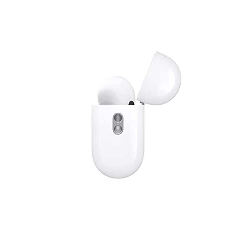 Apple AirPods Pro(2세대) 무선 이어버드, 최대 2배 강화된 능동형 소음 제거, 적응형 투명성, 맞춤형 공간 오디오 MagSafe 충전 케이스(USB-C) iPhone용 Bluetooth 헤드폰