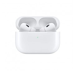 Apple AirPods Pro(2세대) 무선 이어버드, 최대 2배 강화된 능동형 소음 제거, 적응형 투명성, 맞춤형 공간 오디오 MagSafe 충전 케이스(USB-C) iPhone용 Bluetooth 헤드폰