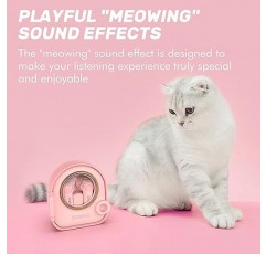 SOMIC Pink Cat 블루투스 이어버드, 충전 케이스가 포함된 귀여운 무선 헤드폰, 소녀용, 여성용, 어린이 생일 선물을 위한 이어폰형 경량 헤드폰