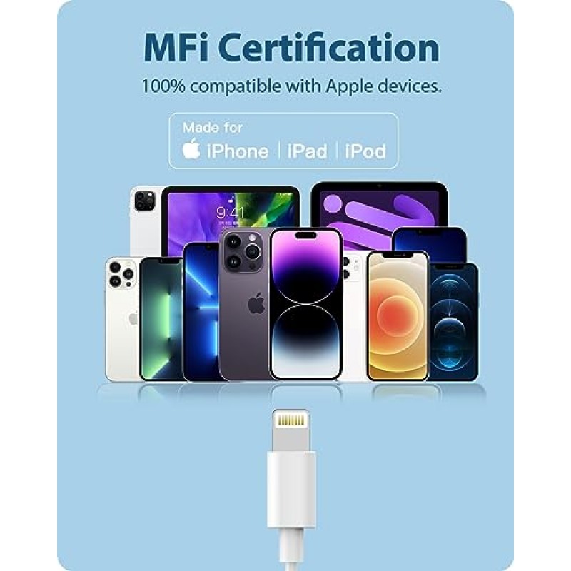 2 팩 - 라이트닝 커넥터가 있는 iPhone 이어버드[블루투스 불필요] iPhone 헤드폰 유선 [MFi 인증] 내장 마이크 및 볼륨 조절 장치, 유선 이어폰 iPhone 14/13/12/SE/11/X와 호환 가능