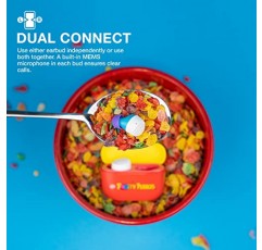 JLab 한정판 Fruity Pebbles Go Air Pop 진정한 무선 Bluetooth 이어버드 + 충전 케이스, 듀얼 연결, IPX4 땀 방지, Bluetooth 5.1 연결, 3개의 EQ 사운드 설정