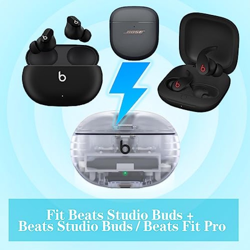 Beats Studio Buds/Studio Buds Plus +/ Beats Fit Pro/Bose QuietComfort 이어버드 II용 SEICHYGO 메모리 폼 이어 팁, 미끄럼 방지 교체 이어 팁, 실리콘 이어팁 통증 없음, 3쌍(S/M/L)