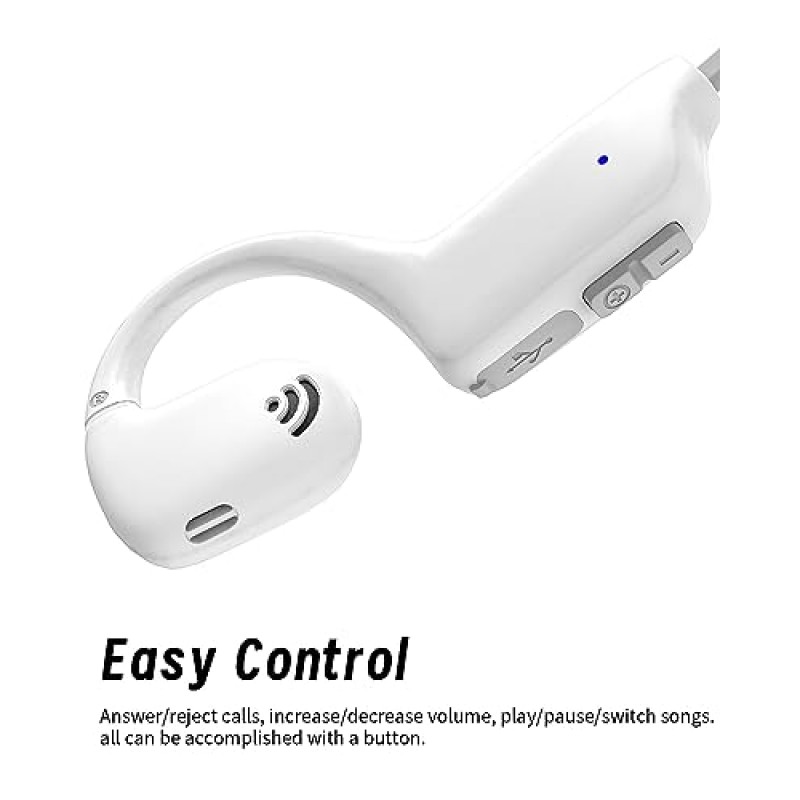 BYSONECHO 오픈 이어 헤드폰, 16.2mm 다이나믹 스피커 공기 전도 무선 헤드폰 Bluetooth 5.3 스포츠 이어버드, 프리미엄 사운드, 사이클링 달리기 하이킹을 위한 땀 방지 이어폰