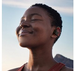 Jufot Bluetooth 헤드폰 무선 이어버드 개방형 헤드폰, 외이도에 속하지 않음, 무선 충전 케이스로 Bluetooth 5.3,75시간 재생 시간, 스포츠 및 운동용 이어후크가 있는 오버이어 헤드폰