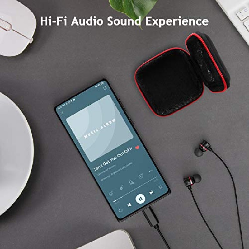 USB C 헤드폰, 삼성 S22 Ultra S23 FE iPhone 15 Pro용 ACAGET DAC Bass HiFi Setero 이어버드 Galaxy S21 S20 A53 A54 Tab S9 Plus용 마이크 내장형 C 헤드폰이 포함된 유선 소음 차단 이어폰