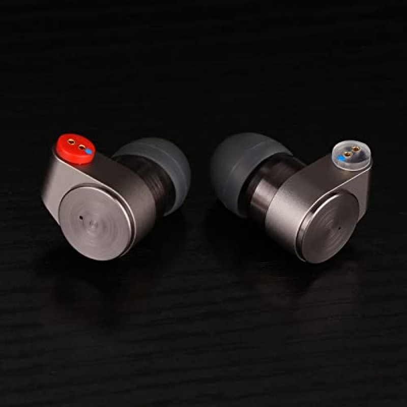 Linsoul TIN Audio T2 HiFi 2DD 더블 다이나믹 드라이브 이어폰 베이스 DJ 메탈 헤드폰, 3.5mm 2핀