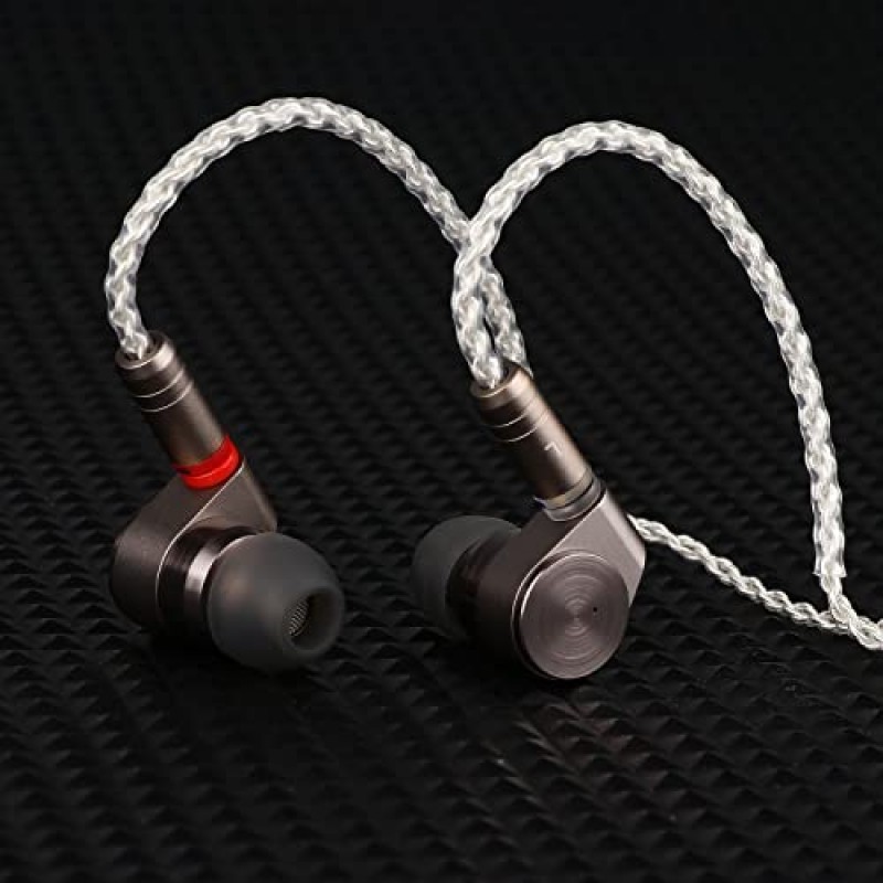 Linsoul TIN Audio T2 HiFi 2DD 더블 다이나믹 드라이브 이어폰 베이스 DJ 메탈 헤드폰, 3.5mm 2핀