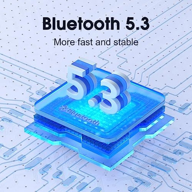 QCY T13 ANC 능동형 소음 차단 무선 이어버드, 30시간 재생 충전 케이스가 포함된 Bluetooth 5.3 헤드폰, iPhone 및 Android용 IPX5 방수 이어버드, 화이트