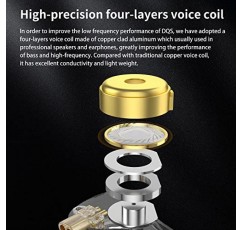 KZ DQS 유선 이어버드 다이나믹 드라이버 인 이어 모니터 헤드폰 세미 오픈 HiFi 베이스 이어폰 2핀 3.5mm 게임용 이어버드(마이크 포함)