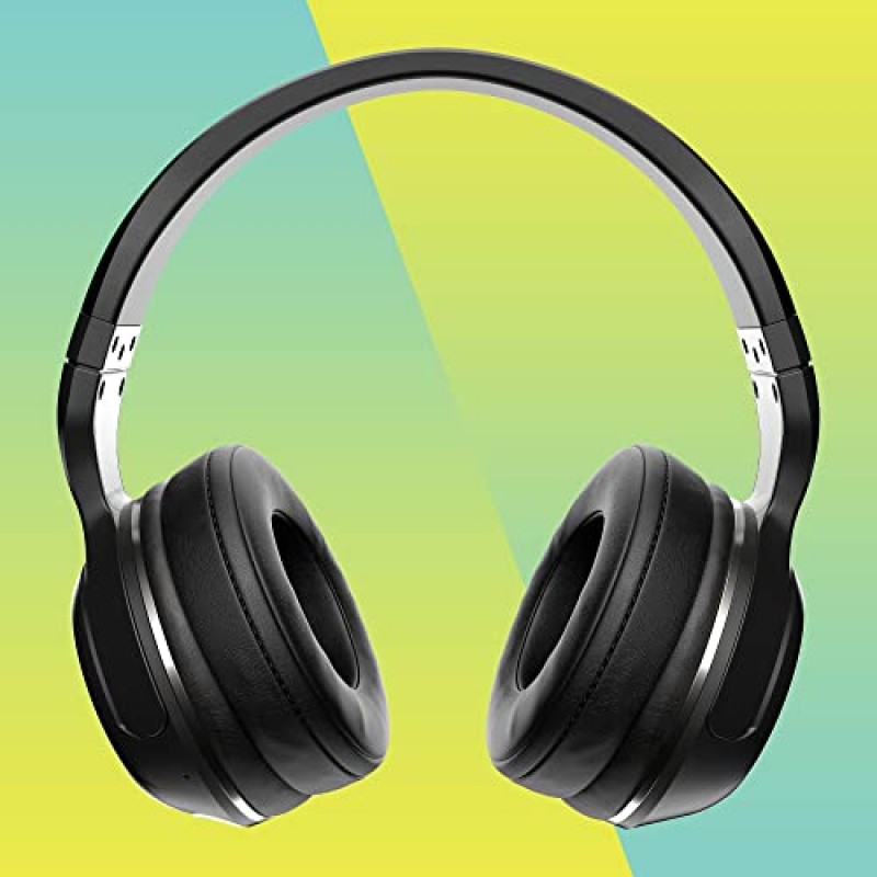 Skullcandy Hesh 2 오버이어 무선 헤드폰, 15시간 배터리, 마이크, iPhone Android 및 Bluetooth 장치와 작동 - 블랙