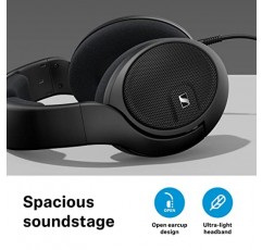 Sennheiser HD 560 S 오디오 애호가용 헤드폰 - 중립 주파수 응답, E.A.R. 넓은 음장을 위한 기술, 오픈백 이어컵, 분리형 케이블, (검은색) (HD 560S)