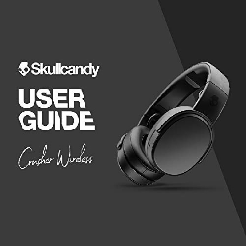 감각적 베이스를 갖춘 Skullcandy Crusher 오버이어 무선 헤드폰, 40시간 배터리, 마이크, iPhone Android 및 Bluetooth 장치와 작동 - Moss/Olive(제조업체에서 단종)