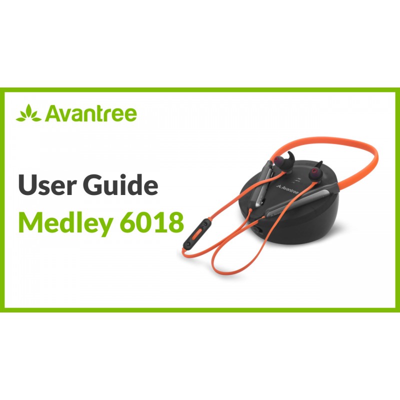 Avantree Medley Clear - 선명한 대화, 향상된 볼륨, 사운드바 패스스루, Bluetooth 송신기 및 충전 도크가 포함된 20H 넥밴드 헤드폰을 갖춘 TV 청취용 무선 이어버드