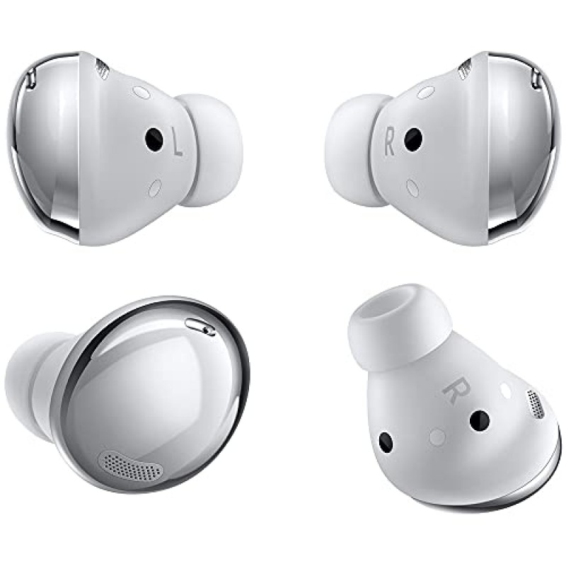 Samsung Galaxy Buds Pro, 능동형 소음 제거 기능이 포함된 진정한 무선 이어버드(무선 충전 케이스 포함), 팬텀 실버(국제 버전)