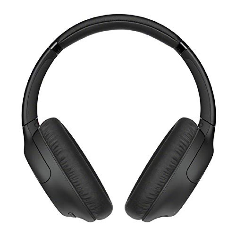 소니 WHCH710N 무선 Bluetooth 소음 제거 오버더이어 스테레오 헤드폰(블랙) 보호 헤드폰 케이스 및 헤드폰 스탠드가 포함된 번들 - 듀얼 마이크, 35시간 재생 - (3개 항목)