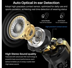 TOZO NC7 모든 기능 하이브리드 능동형 소음 차단 무선 이어버드, 매우 긴 72H 재생 시간을 갖춘 Bluetooth 5.3 헤드폰, 인이어 감지, 앱 사용자 정의, 몰입형 사운드 깊은 베이스 헤드셋