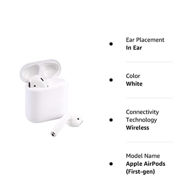 Apple Airpods 무선 블루투스 인이어 헤드셋 및 충전 케이스 MMEF2AM/A(리뉴얼)