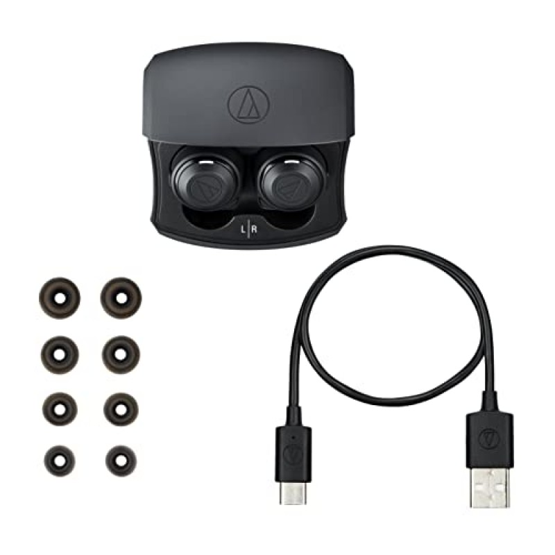 Audio-Technica ATH-CKS50TW 무선 인이어 헤드폰, 블랙